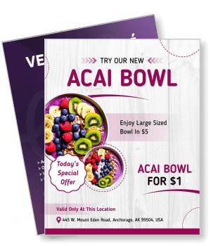 acai bowl promo special offer large size bowl discount anchorage location template