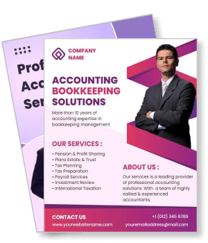 accounting bookkeeping solutions service template
