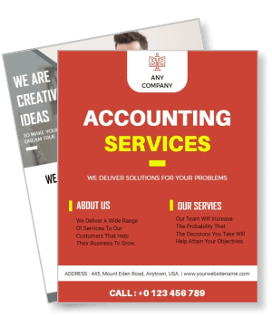 accounting services company promotion design template