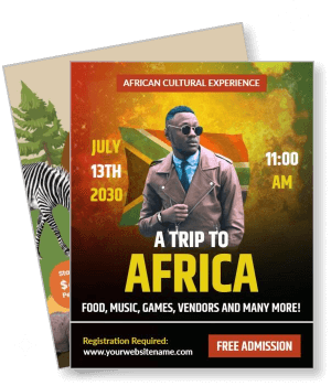 african cultural experience event trip africa july 2030 template