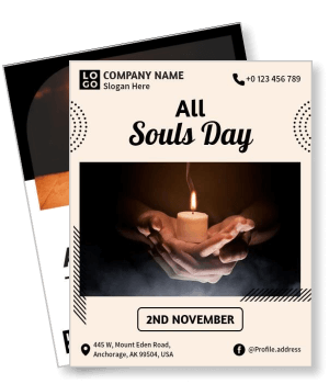 all souls day candle hands event template november 2nd celebration