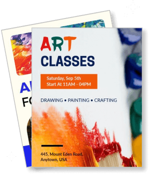 art classes with date location painting drawing crafting template