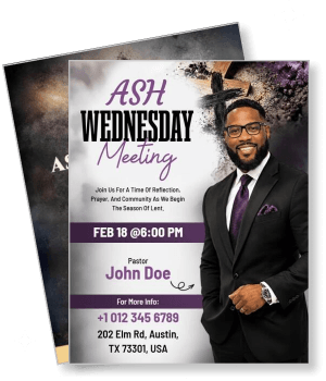 ash wednesday meeting with pastor contact details template