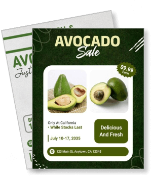 avocado sale july 2035 fresh delicious california special price template