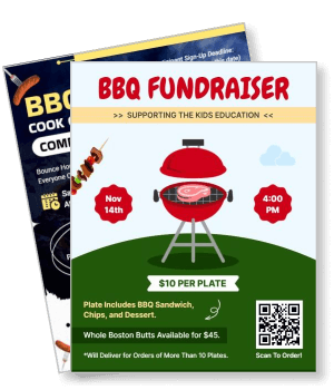 bbq fundraiser supporting kids education nov 14 4pm bbq sandwich dessert template