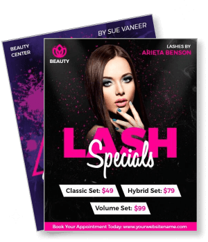 beauty center lash specials with prices for classic hybrid volume sets template