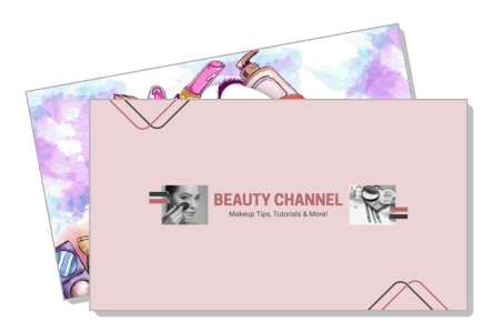 beauty channel youtube banner makeup tips tutorials template