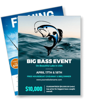 big bass event fishing contest april lake usa prizes giveaway template
