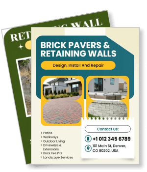 brick pavers retaining walls service design install repair template