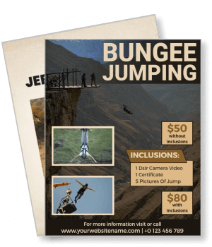bungee jumping experience package prices and inclusions design template