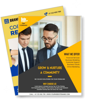 business design professional services consulting promotion template