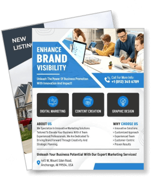 business enhance brand visibility digital marketing content creation template