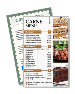 carne menu breakfast main meals desserts prices anchorage restaurant template