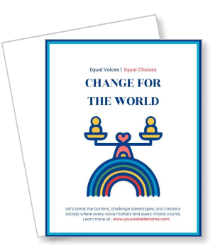 change for the world equal voices equal choices advocacy template