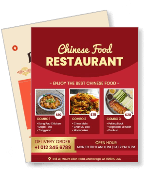 chinese food restaurant menu combo specials delivery hours contact template