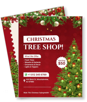christmas tree shop holiday decorations garlands wreaths ornaments template
