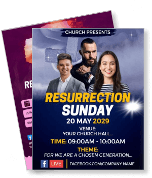 church resurrection sunday event may 2029 your church hall theme chosen generation template