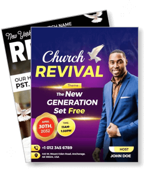 church revival with host john doe new generation event template