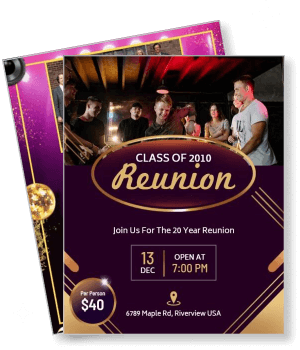class of 2010 reunion invitation december event template