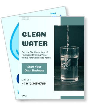clean water packaged drinking water distributor template