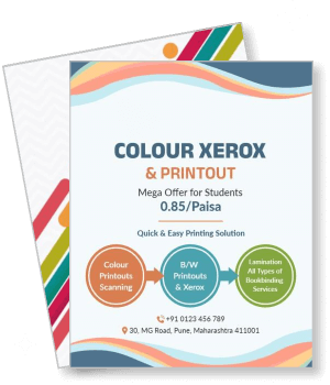 colour xerox printout promotion student discount template