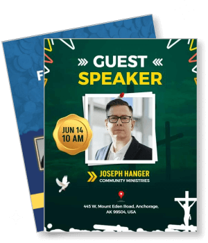 community ministries guest speaker event june 14 church template