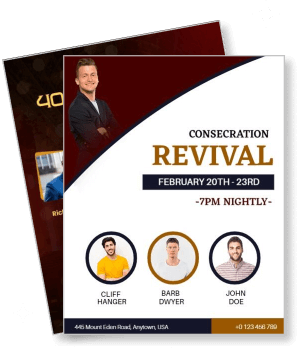 consecration revival event flyer february 20th 23rd nightly template