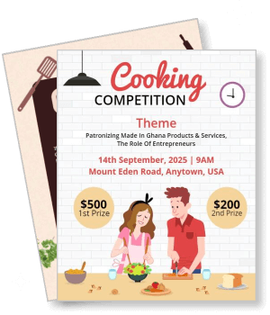 cooking competition event september 2025 ghana products services entrepreneurs theme template