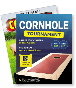 cornhole tournament with prizes date venue details template