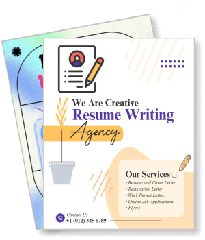 creative resume writing agency services promotion template