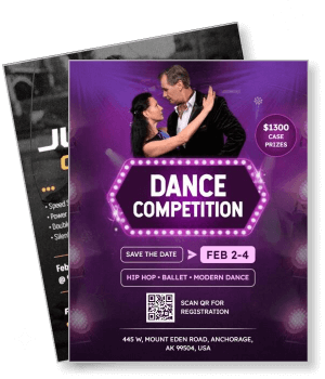 dance competition flyer hip hop ballet modern february anchorage template