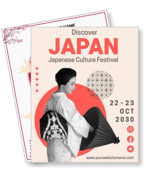discover japan japanese culture festival october 2030 template