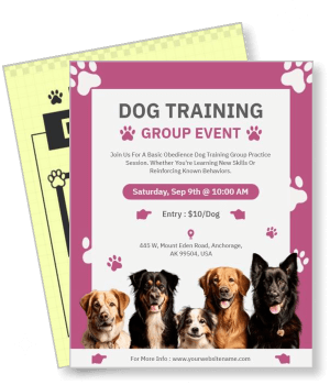 dog training group event september 9th anchorage details entrance fee template