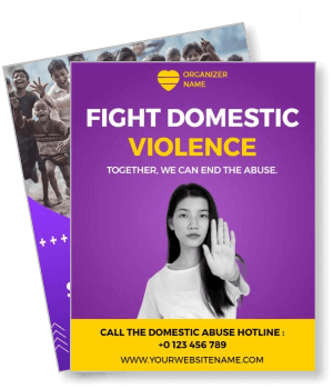 domestic violence awareness poster campaign hotline information template