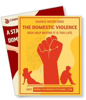 domestic violence awareness support design template