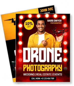 drone photography wedding real estate events promotion template