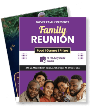dwyer family reunion event july 2030 food games prizes template
