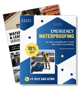 emergency waterproofing services promotion discount offer template
