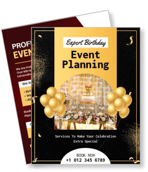 expert birthday event planning services celebration special balloon decor template