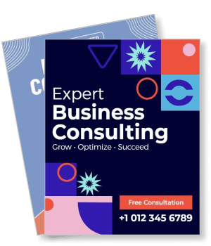expert business consulting service design free consultation template