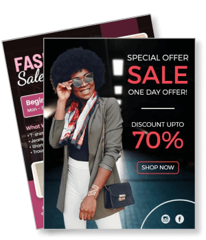 fashion sale special offer discount upto 70 percent template