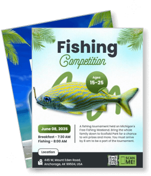 fishing competition poster event details anchorage summer 2035 template