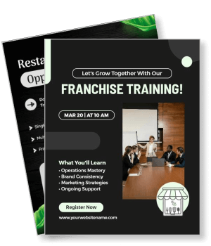 franchise training with business meeting details template