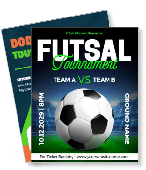 futsal tournament team a vs team b event details template