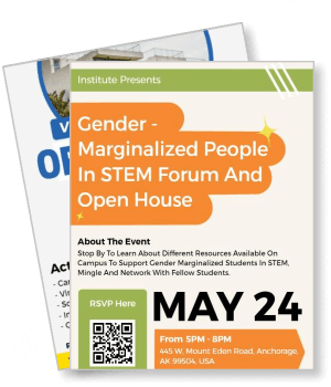 gender marginalized people stem forum open house event template