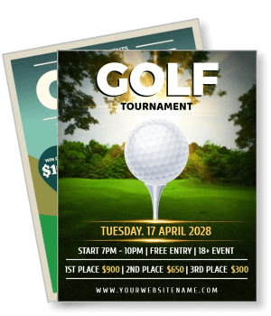 golf tournament event 2028 april prizes schedule free entry template