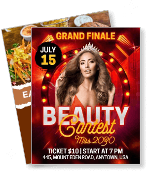 grand finale beauty contest miss 2090 event announcement template
