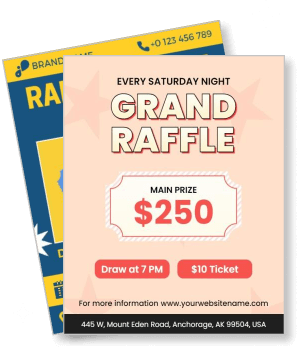 grand raffle promotion main prize 250 saturday night draw details template
