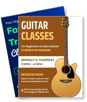 guitar classes for beginners and intermediate programme template