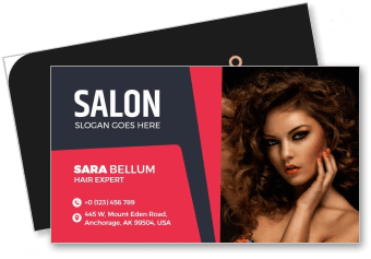 hair salon business card design hair stylist contact information template
